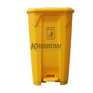 Tempat Sampah Dust Bin yelow 87L Pedal And Yelow Cover Krisbow-0