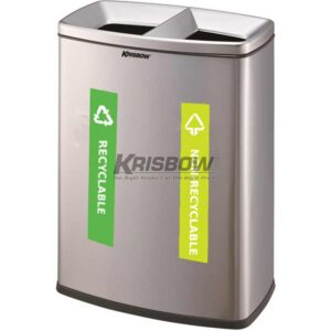 Tempat Sampah Dust Bin 2 Compartment 30 L Open Top Krisbow-0