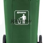 Tempat Sampah Dustbin Eco 120L Green With Yellow LID Krisbow-0