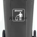 Tempat Sampah Dustbin Eco 120L Grey With Yellow LID Krisbow-0