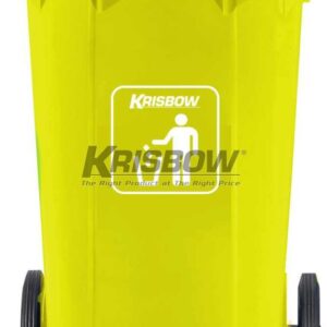 Tempat Sampah Dustbin Eco 120L Yellow With Yellow LID Krisbow-0