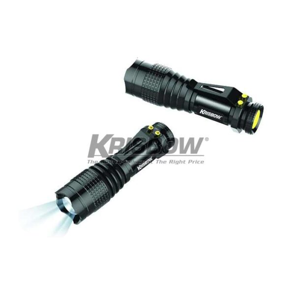 Senter Led Flaslight 50LM, 1XAA-15V W/Clip ALU Krisbow-0