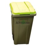 Tempat Sampah Dust Bin Grey 50L & Green Cover Krisbow-0