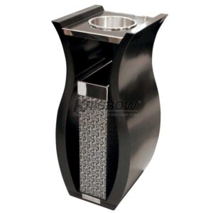 Tempat Sampah Dust Bin Shape With Ashtray Black Krisbow-0