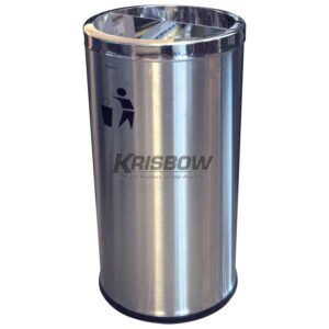 Tempat Sampah Dust Bin Round Stainless Steel 85L Krisbow-0