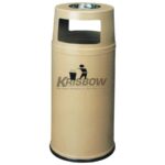 Tempat Sampah Dust Bin Round 38X94.5CM Ashtray Beige Krisbow-0