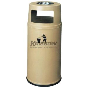 Tempat Sampah Dust Bin Round 38X94.5CM Ashtray Beige Krisbow-0