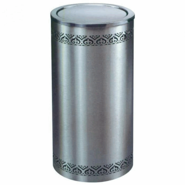 Tempat Sampah Dust Bin Round Stainless Steel 30xH65cm Krisbow-29710