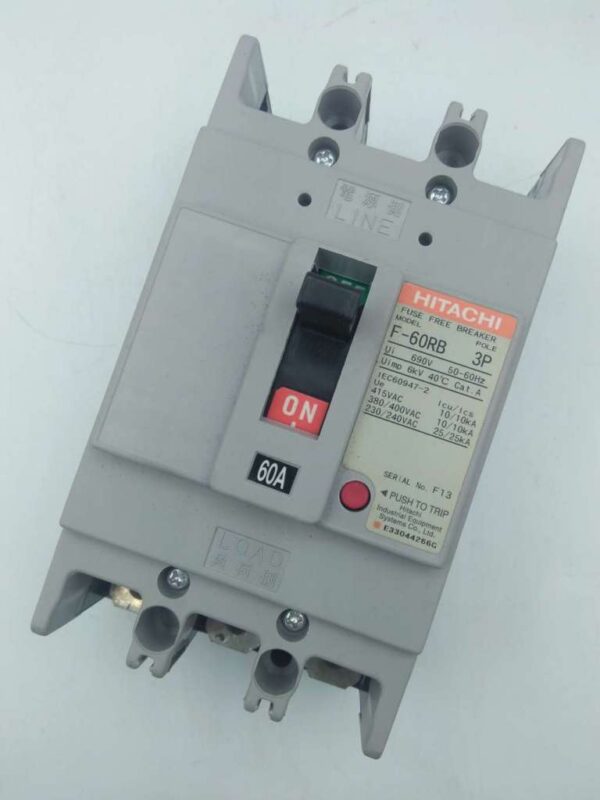 Molded Case Circuit Breakers MCCB Hitachi F60RB-3P 5A-30319