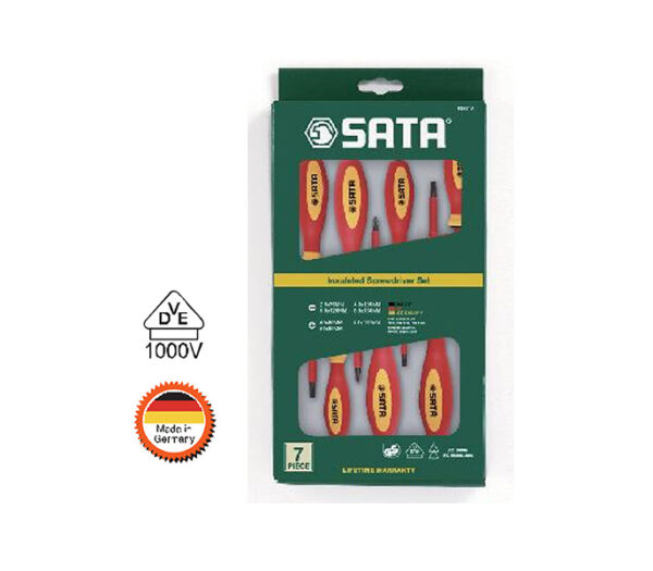 Obeng Combination Insulated Screwdriver Set 7Pcs Sata 09301A-30663