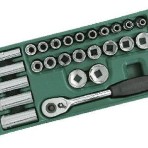 Metric Socket Tray Set 26Pcs 1/2" Drive 6 Point Sata 09915-0