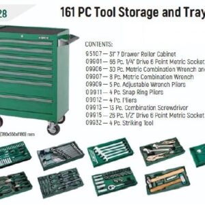 Drawer Tool Trolley 7 Set 161 Pcs Sata 09928-0
