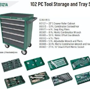 Drawer Tool Trolley 5 Set 102 Pcs Sata 95121A-0