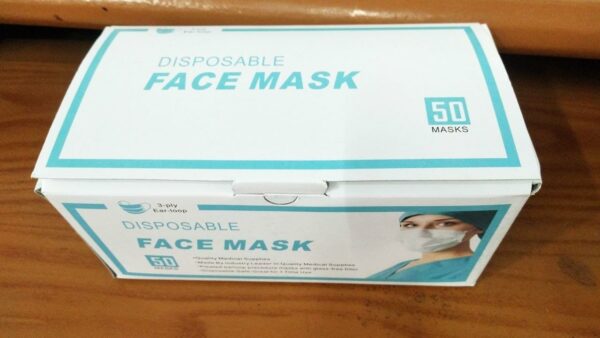 Masker Disposable Face Mask 3 Ply 50 Pcs-0