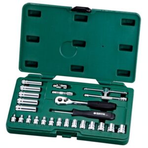 Metric Socket Set 38Pcs 1/4" Drive Sata 09002-0
