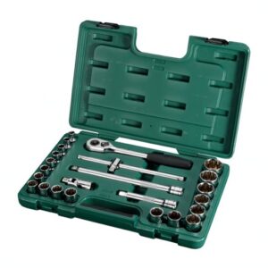 Metric Socket Set 24Pcs 1/2" Drive 12 Point Sata 09060-0