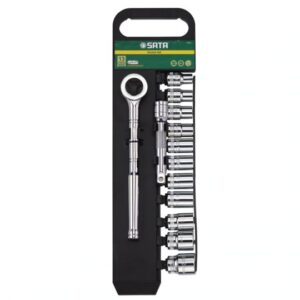 Metric Socket Set 13Pcs 1/2" Drive Sata 09525-0
