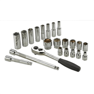 Metric Socket Tool Set 68Pcs 3/8 Inch Drive 6 Point Sata 06009M-0