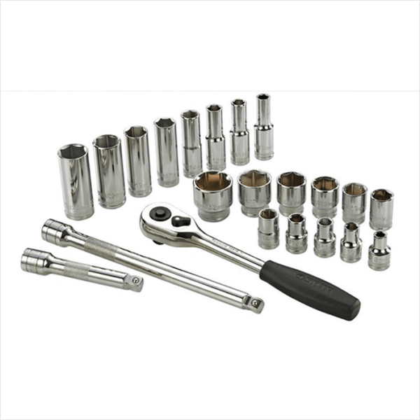Metric Socket Tool Set 68Pcs 3/8 Inch Drive 6 Point Sata 06009M-0