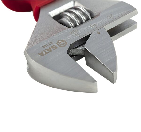 Kunci Inggris Listrik VDE Insulated Adjustable Wrench 8" Sata 47102-0