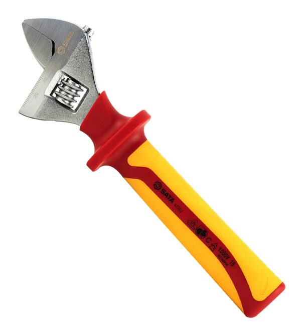 Kunci Inggris Listrik VDE Insulated Adjustable Wrench 10" Sata 47103-31088