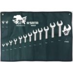 Kunci Ring Pas Set 14 + 1Pcs Free Combination Wrench Set Sata 08025-0