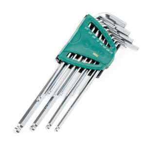 Kunci L Hex Key Set 12Pcs Extra Long Ball Point S.A.E. Sata 09102-0