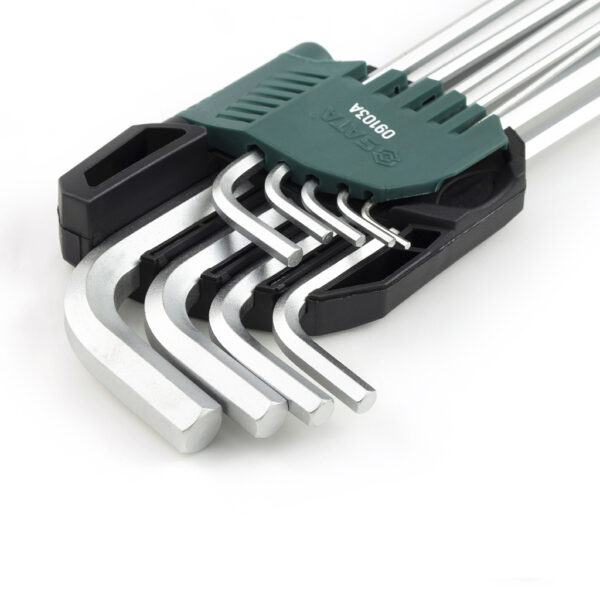 Kunci L Hex Key Set 9Pcs Extra Long Metric Sata 09103A-31687