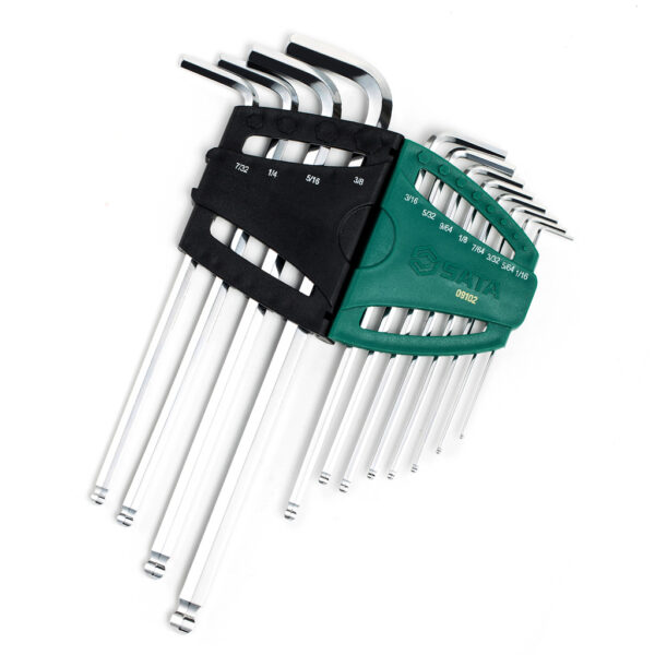 Kunci L Hex Key Set 12Pcs Extra Long S.A.E. Sata 09104-31665