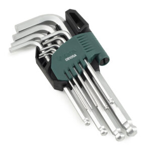Kunci L Hex Key Set 9Pcs Long Arm Ball Point Metric Sata 09105A-0