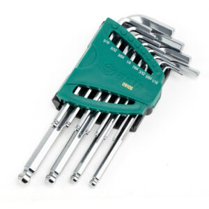 Kunci L Hex Key Set 12Pcs Long Arm Ball Point S.A.E Sata 09106-0