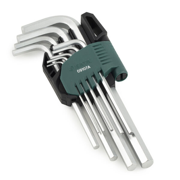 Kunci L Hex Key Set 9Pcs Long Arm Metric Sata 09107A-0