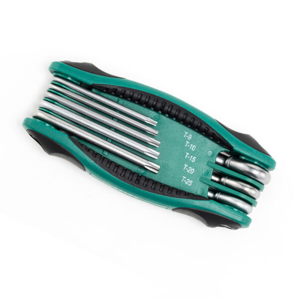 Kunci L Hex Key Set 8Pcs Foldup Torx® Tamper-Proof Sata 09123-31676