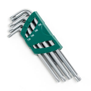 Kunci L Hex Key Set 9Pcs Extra Long Torx® Tamper-Proof Sata 09702-0