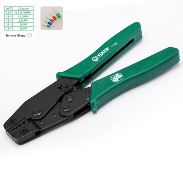 Tang Crimping Plier Cable Ferrules Crimping Tool 8" Sata 91102-31607