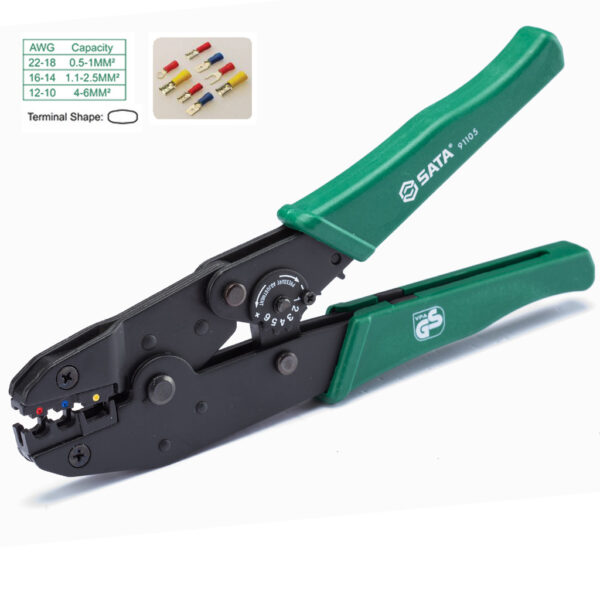 Tang Crimping Plier Heavy Duty Crimping Tool 9" Sata 91105-31609