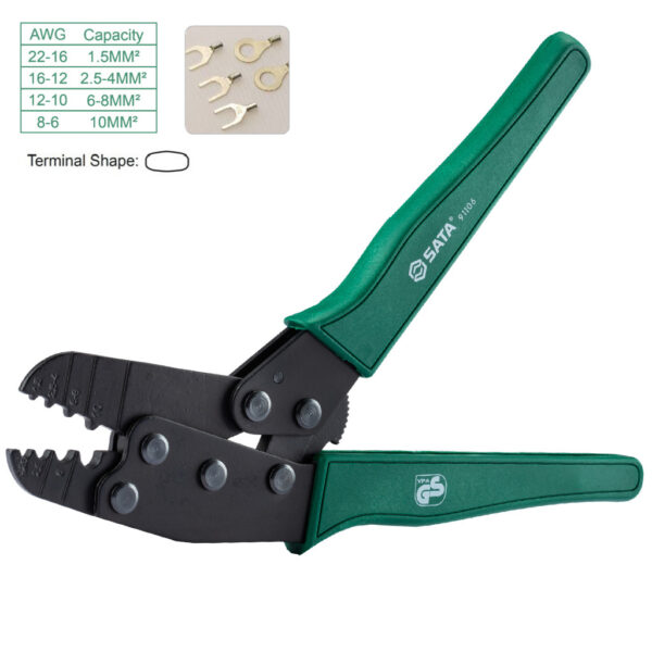 Tang Crimping Plier Heavy Duty Non-Insulated 10-1/4" Sata 91106-31612