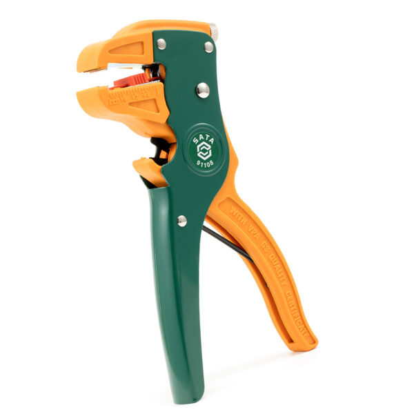 Tang Crimping Plier Self Adjusting Cutter Stripper 6-1/2" Sata 91108-31614