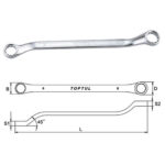 Kunci Double Ring Wrench 45 Deg Offset 11x13mm Toptul AAEH1113-0