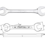 Kunci Pas Double Open End Wrench 32x36mm Toptul AAEJ3236-0