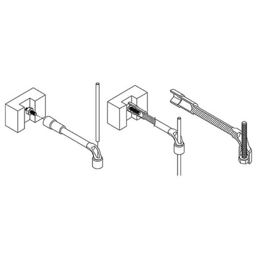 Kunci Pas Angled Socket Wrench 10 mm Toptul AEAE1010-0