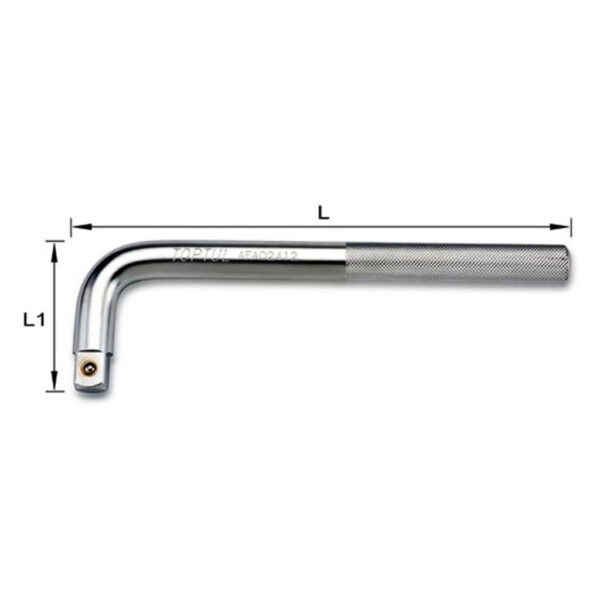 Gagang Kunci Sock L-Handle 90 Deg Offset 3/4inch Drive 12inch Toptul AFAO2412-32598