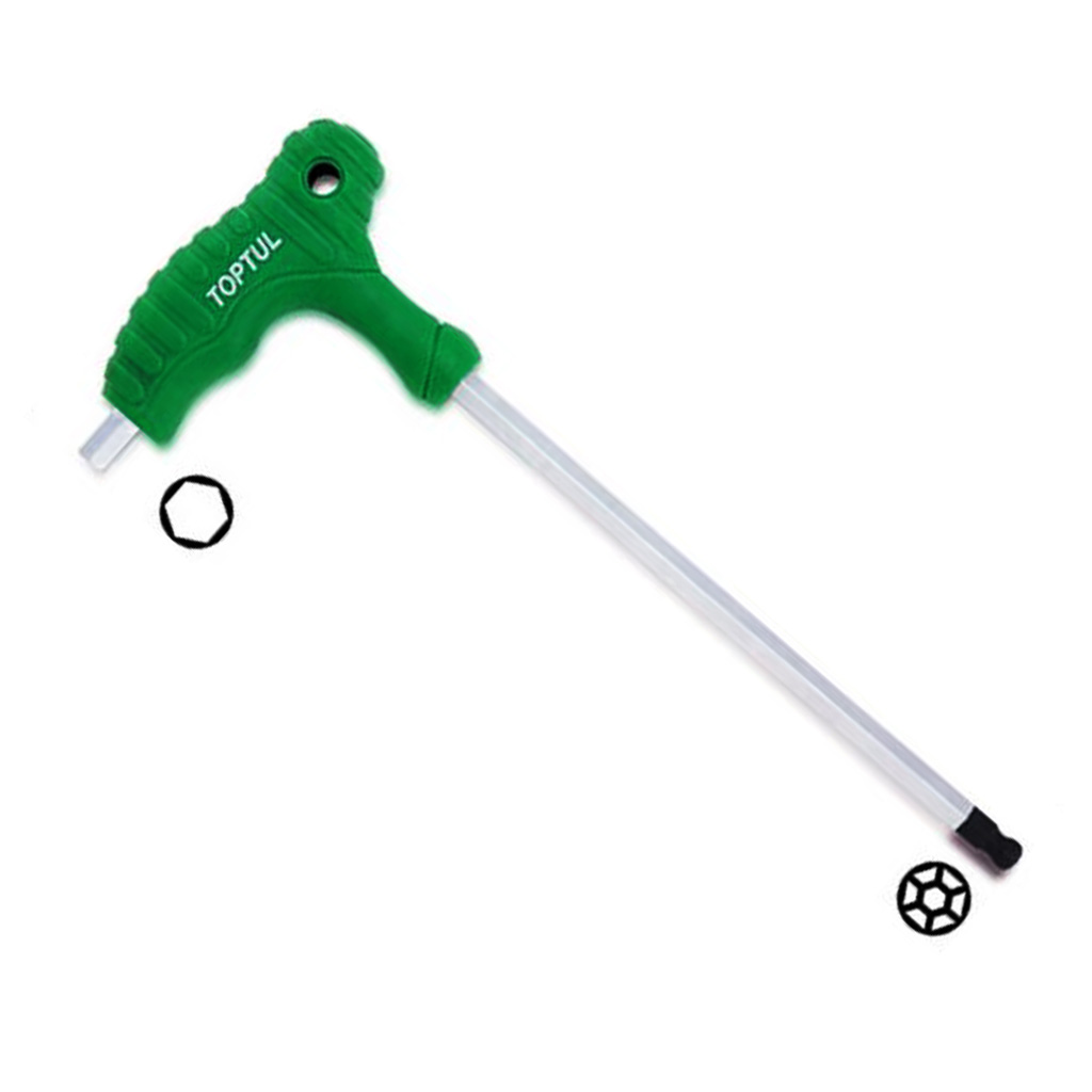 Kunci L-Type Two Way Ball Point Hex Key Wrench 4mm Toptul AGCA0415-0