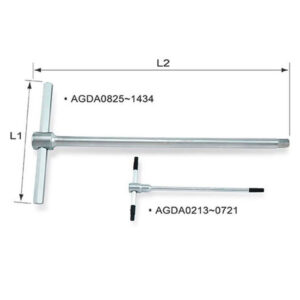Kunci T-Type Hex Key Wrench 14mm Toptul AGDA1434-0