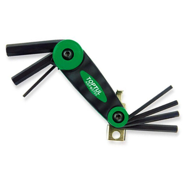 Kunci L 7-in-1 Foldable Hex Key Wrench Set Toptul AGFB0703-32702