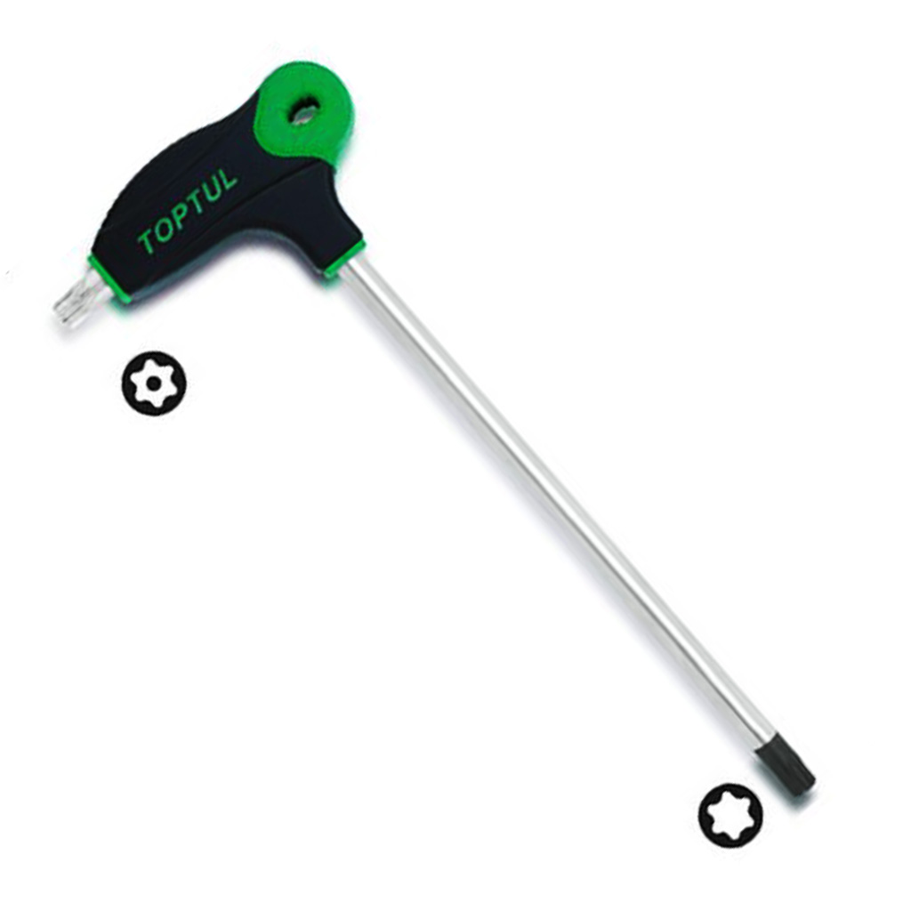 Kunci L Two Way Star Tamperproof Key Wrench T20 Toptul AIED2014-0