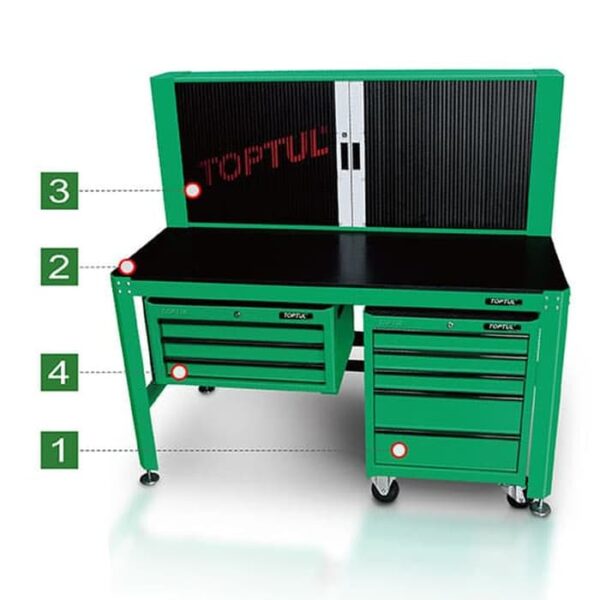 Meja Kerja Workbench Heavy Duty Toptul TAAA1607 (Hanya no.2)-32427