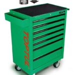 Mobile Tool Trolley 7 Drawer General Series Green Toptul TCAA0701-0