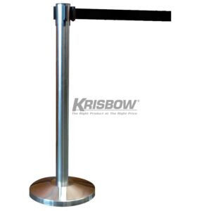 Handrail Stainless Steel With Black Belt Krisbow 10029819-0