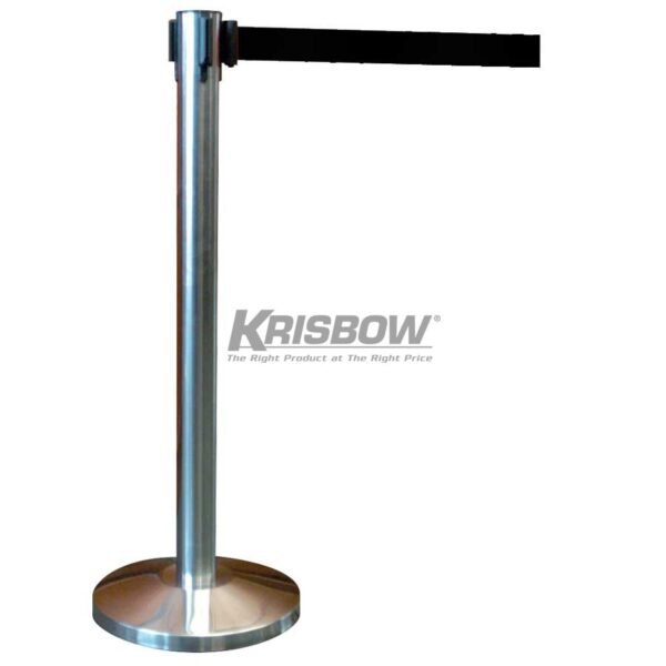 Handrail Stainless Steel With Black Belt Krisbow 10029819-34101
